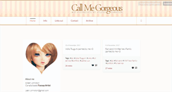 Desktop Screenshot of call-me-gorgeous.com